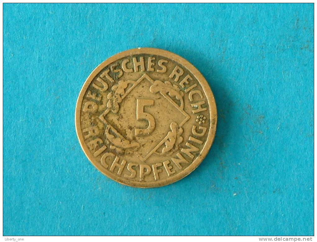 1925 A - 5 REICHSPFENNIG / KM 39 ( Voor Details Zie Foto ) ! - 5 Reichspfennig