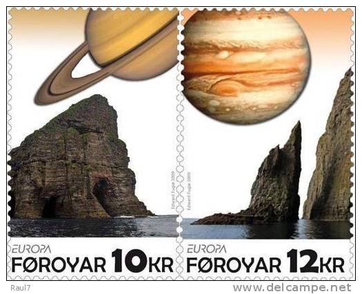 EUROPA - 2009 //  FEROYAR / FEROE // 2v NEUFS ** (MNH Set)  L'Astronomie. - 2009