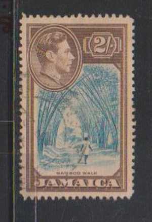 Jamica 1938 Used HInged 1938. 2/s Bamboo Walk, Trees - Giamaica (1962-...)