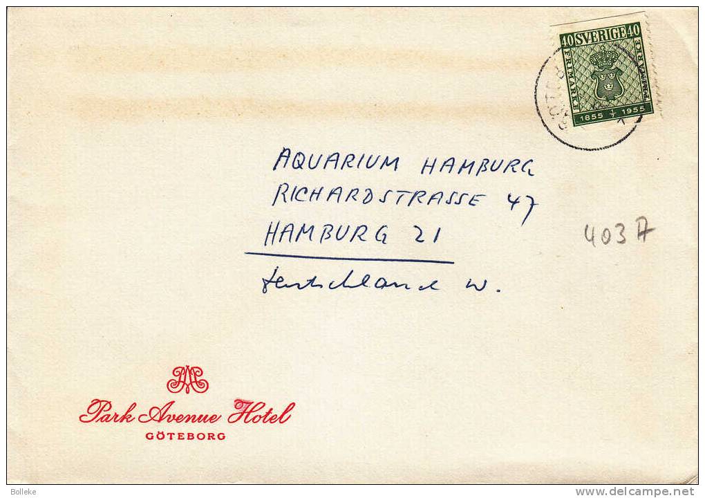 Suède - Lettre De 1955 - Armoiries - Storia Postale