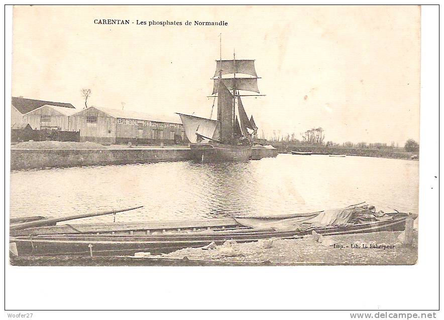 CARENTAN Les Phosphates De Normandie (bateaux) - Carentan
