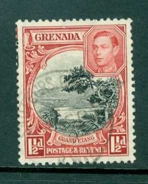 Grenada: 1938/50   KGVI       SG155       1½d       [Perf: 12½]       Used - Grenada (...-1974)