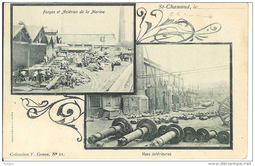 Dep 42 ; Cpa SAINT CHAMOND , Forges Et Acieries De La Marine , Vues Intérieures - Saint Chamond