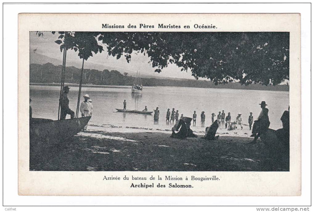 Salomon         Arrivée Du Bateau De La Mission à Bougainville - Solomon Islands