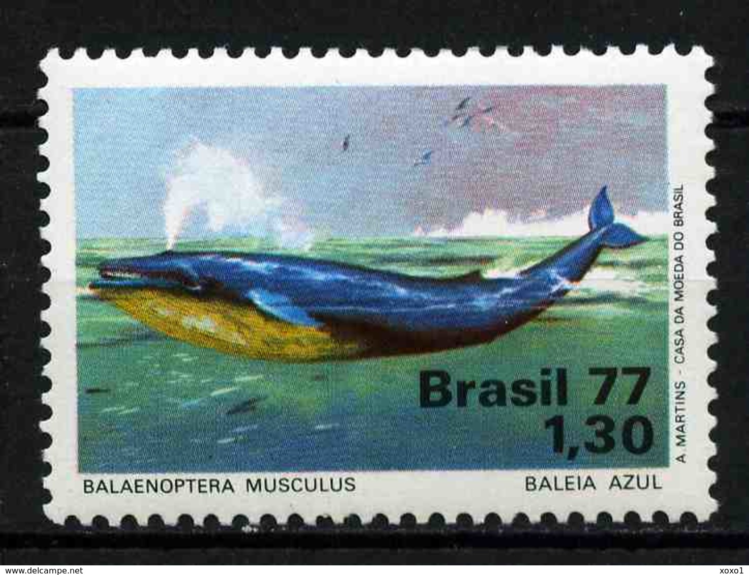 Brazil 1977 MiNr. 1597 Brasilien Whale Marine Life 1v  MNH** 6,00 € - Baleines