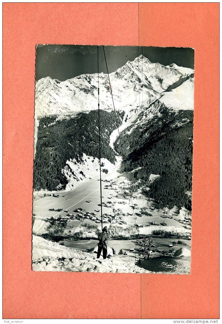 Les Contamines Montjoie - Vue Générale - Le Monte Pente Du Mont Joly Et Mont Blanc - Les Contamines-Montjoie