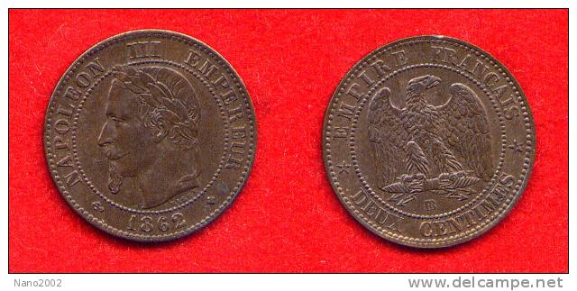 FRANCE - NAPOLEON III - 2 CENTIMES 1862 BB - TRES BELLE MONNAIE - 2 Centimes
