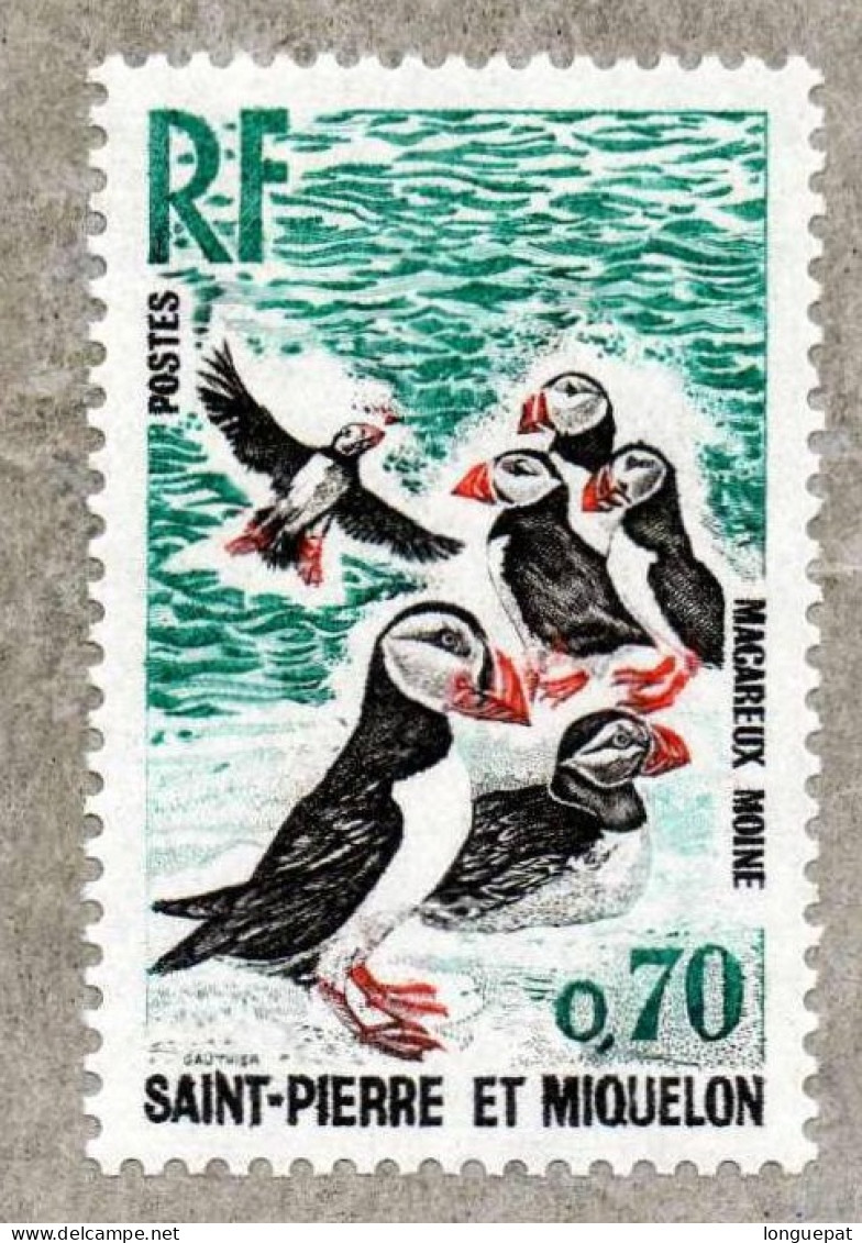 SAINT-PIERRE Et MIQUELON : Macareux Moine Ou « Perroquet De Mer » ( Fratercula Arctica) - Charadriiformes - Unused Stamps