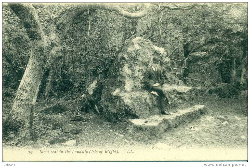 Stone Seat In The Landslip - Sonstige & Ohne Zuordnung