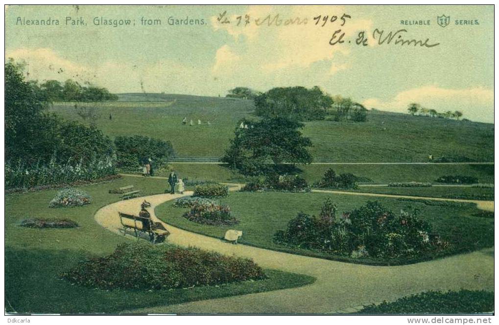 Glasgow - Alexandra Park From Gardens - Lanarkshire / Glasgow