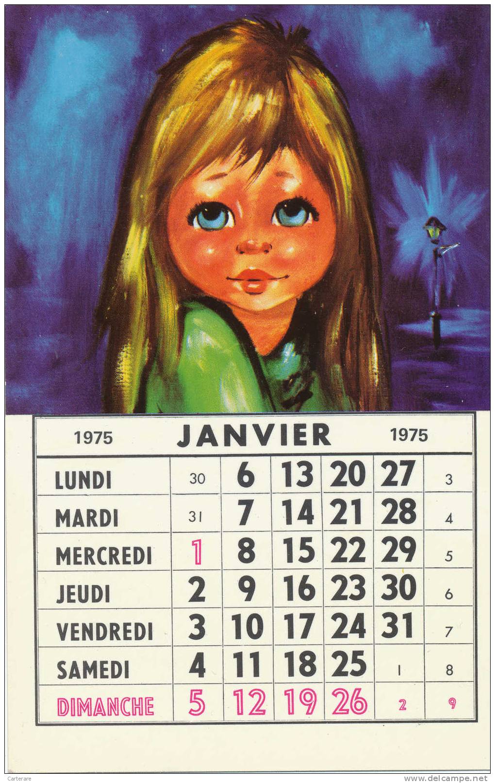 12 Cartes Postales Style Michel Thomas,calendrier Complet ,année 1975,12 Portraits De Bandes Dessinées,en Couleurs,rare - 5 - 99 Karten