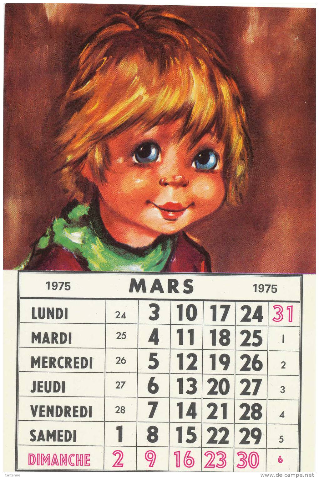 12 Cartes Postales Style Michel Thomas,calendrier Complet ,année 1975,12 Portraits De Bandes Dessinées,en Couleurs,rare - 5 - 99 Karten