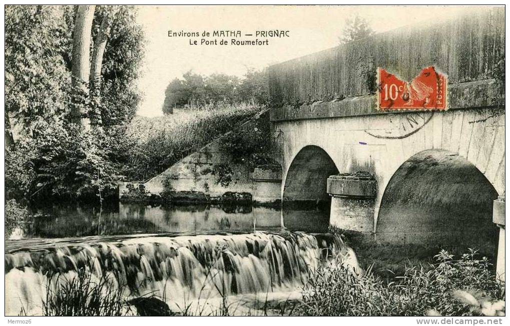 Environs De Matha Prignac Le Pont De Roumefort 1912 ? - Matha