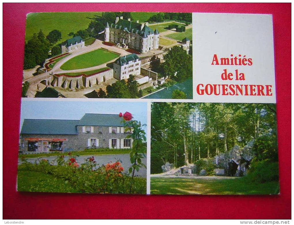 CPSM OU CPM-35 ILLE ET VILAINE-AMITIES DE LA GOUESNIERE-LE CHATEAU DE BONNABAN-GROTTE DU BOIS RENOU-MAGAZIN EUROSPAR- - Autres & Non Classés