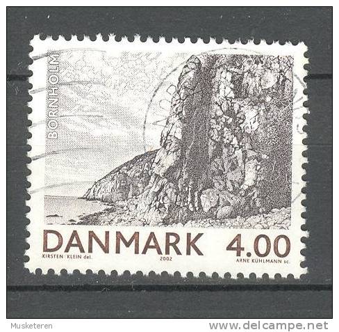 Denmark 2002 Mi. 1306   4.00 Kr Landschaften Landscapes Jons Kapelle Insel Bornholm - Usati