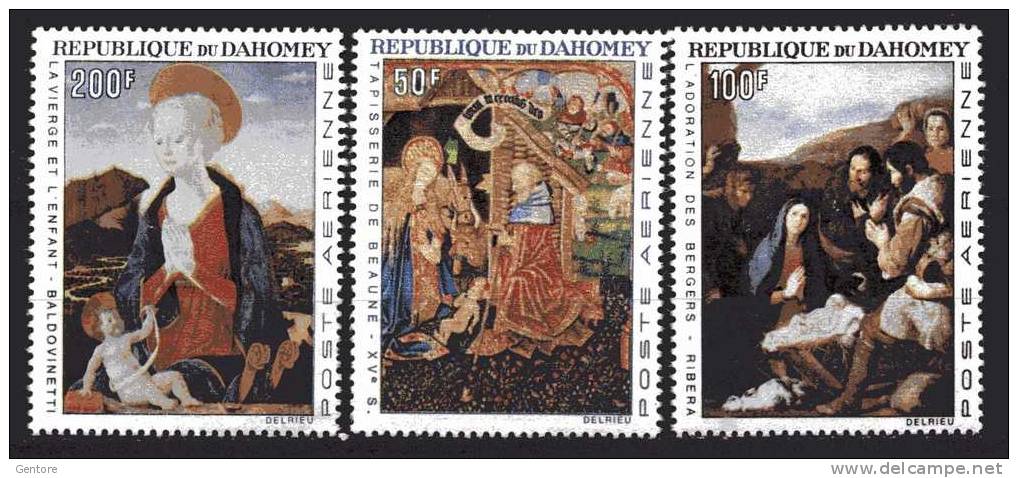 1966 DAHOMEY  Carpets Cpl Set Of 3 Yvert Cat N° Air 50/52 Perfect MNH** - Religion