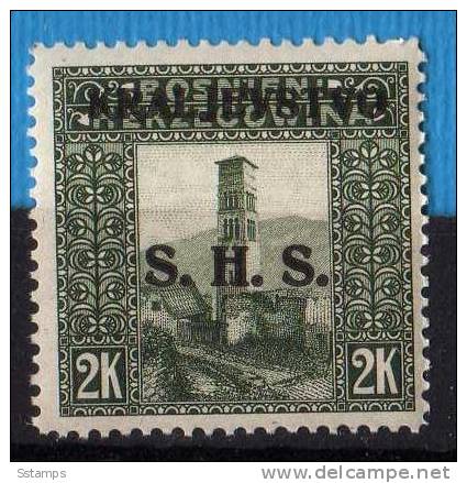 1918  JUGOSLAVIJA JUGOSLAVIA  SHS BOSNA BOSNIA  OVERPRINT  INTERESSANTE  NEVER  Hinged - Neufs