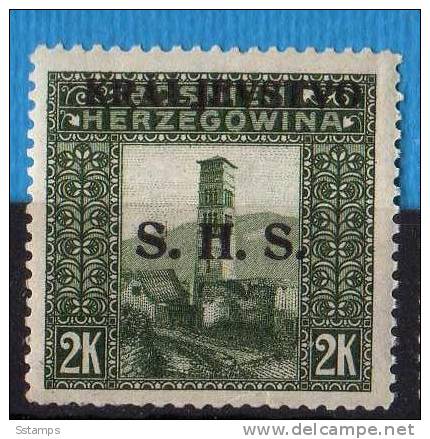 1918  JUGOSLAVIJA JUGOSLAVIA  SHS BOSNA BOSNIA  OVERPRINT  INTERESSANTE  NEVER  Hinged - Ungebraucht