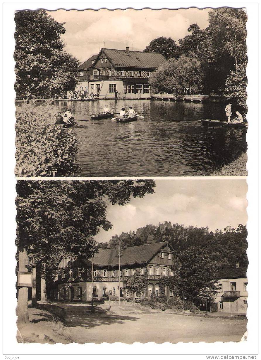 Deutschland - Jonsdorf - Zittauer Gebirge - Hotel Gondelfahrt UndGondelteich -  Nonnenfelsen - Jonsdorf