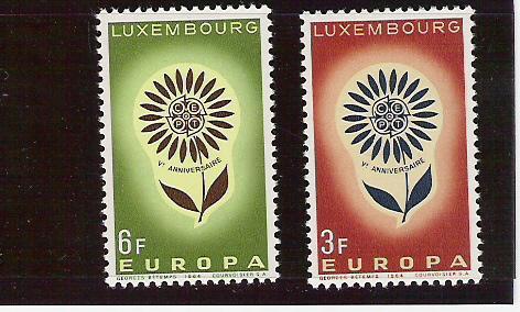 1964 Luxemburg  Mi. 697-8 ** MNH  Europa - 1964