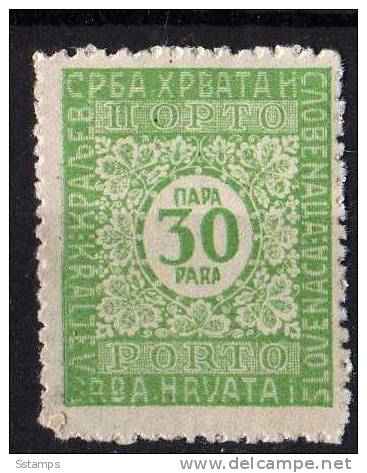 1921  JUGOSLAVIJA KINGDOM PORTO NEVER HINGED - Ungebraucht