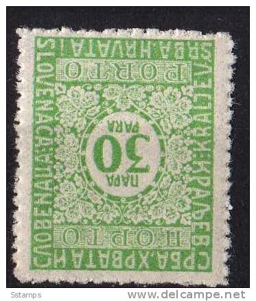 1921  JUGOSLAVIJA KINGDOM PORTO NEVER HINGED - Nuevos