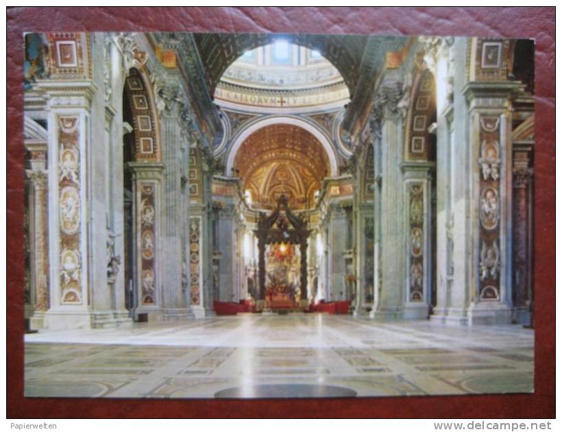 Rom - Citta Del Vaticano: Interno Basilica Di S Pietro - San Pietro