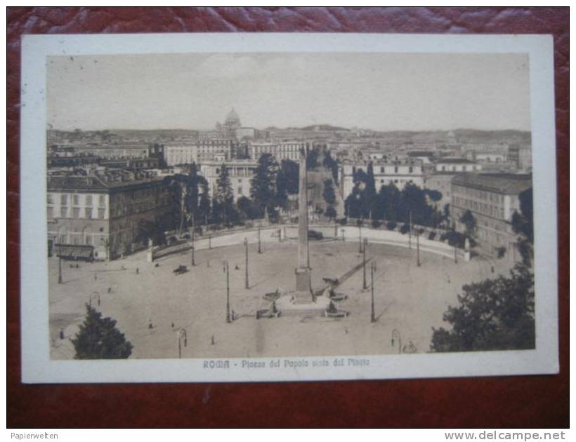 Roma - Piazza Del Popolo Vista Dal Pincio - Places & Squares