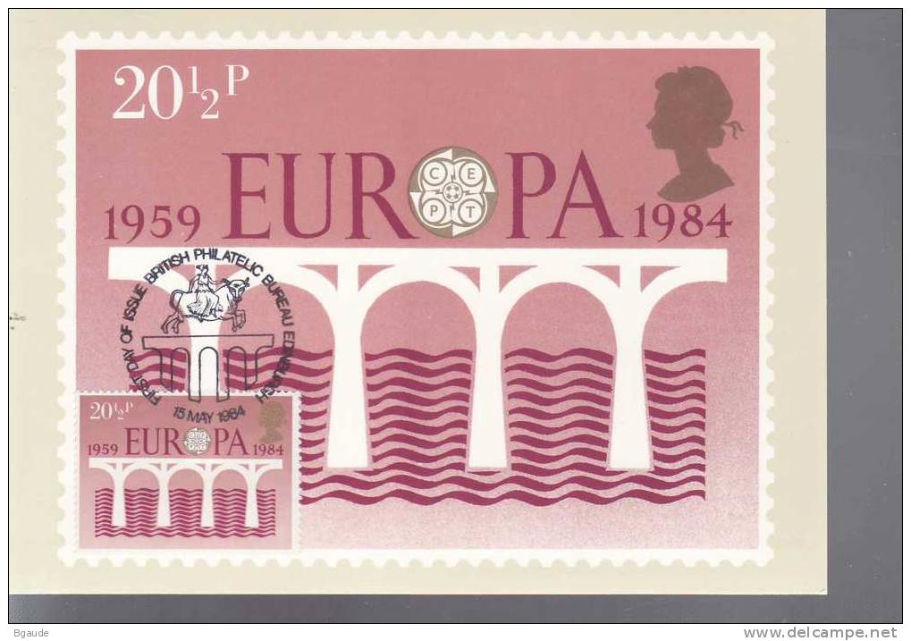 GRANDE BRETAGNE  1984 EUROPA CEPT  MAXIMUM NUM.MICHEL  989 PONT - 1984