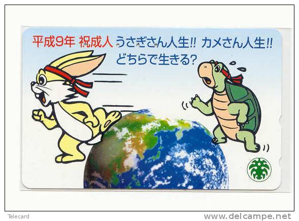 Telecarte Japon (5)  * TURTLE * TORTUE * SCHILDKRÖTE * SCHILDPAD * Telefonkarte *  Phonecard - Turtles