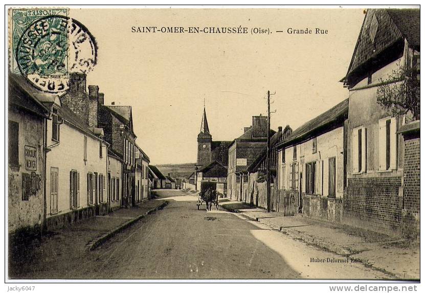 60 - SAINT-OMER-EN-CHAUSSEE (oise) -  Grande Rue - Autres & Non Classés