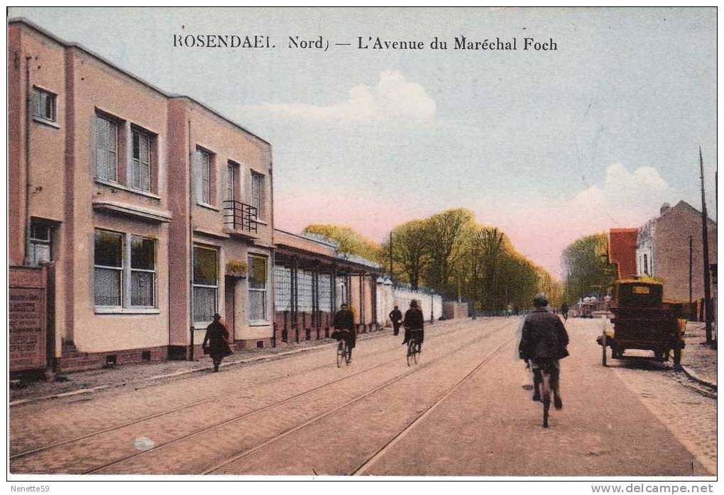 ROSENDAEL  - L´Avenue Du Maréchal FOCH Animée En 1949 - Autres & Non Classés