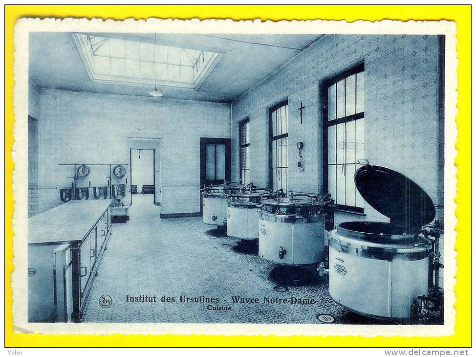 KEUKEN CUISINE : INSTITUT NOTRE-DAME DES URSULINES = WAVRE Sint-Katelijne-WAVER * KITCHEN KÜCHE CUCINA HOME ECOLE 1845 - Sint-Katelijne-Waver