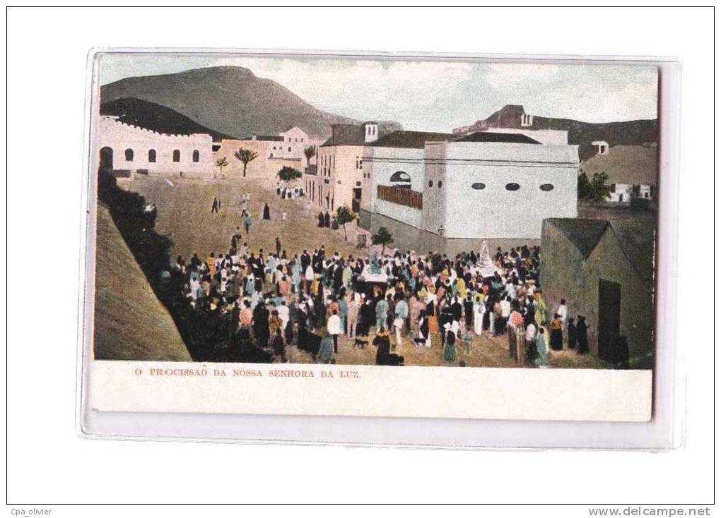 CAP VERT Procession, Procissao Da Nossa Senhora Da Luz, Colorisée, Ed Thornton 4000, 191? - Cap Verde
