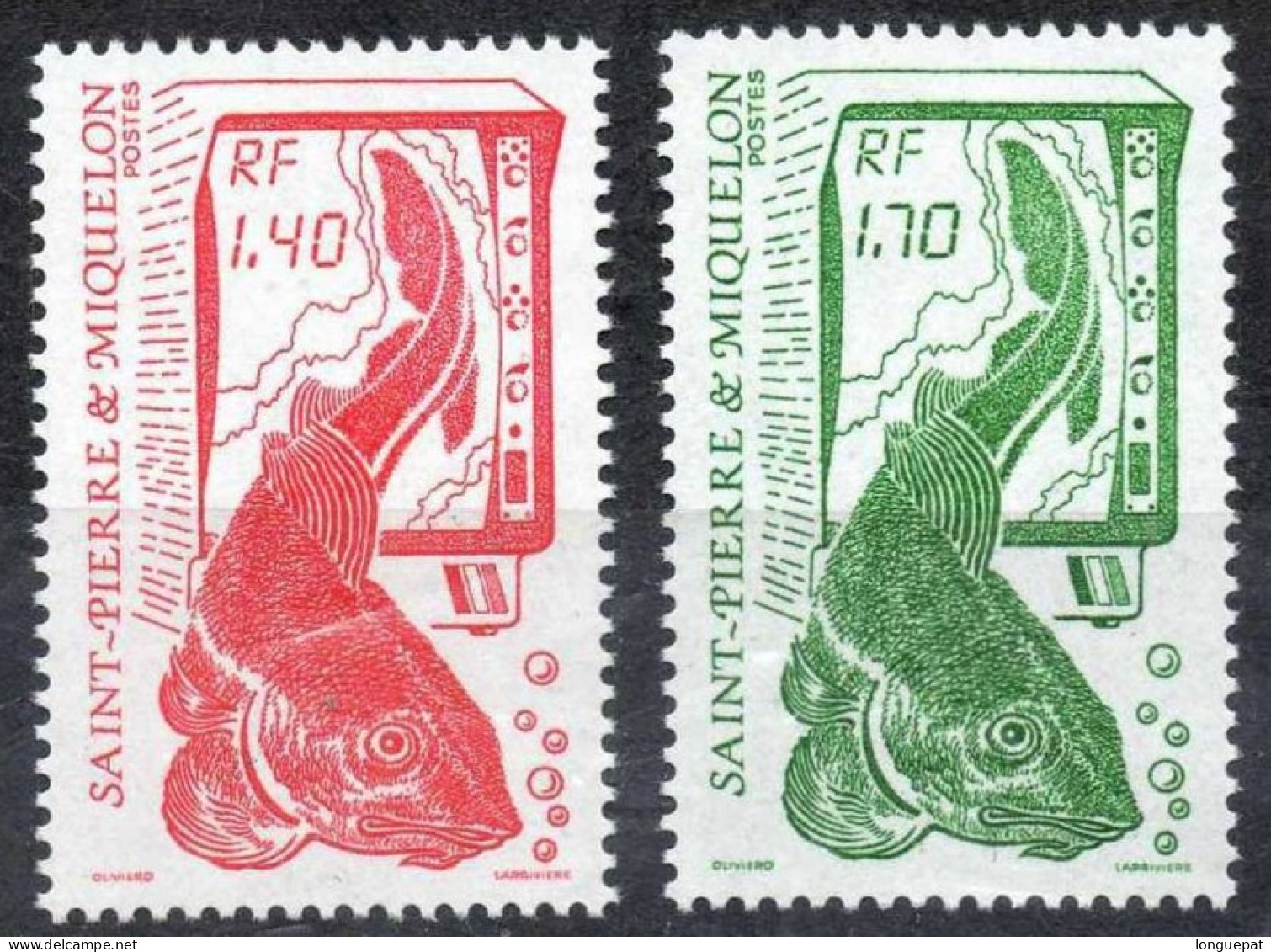 SAINT-PIERRE Et MIQUELON : La Pêche : Méthode Moderne De Détection - Morue - Poisson - Unused Stamps