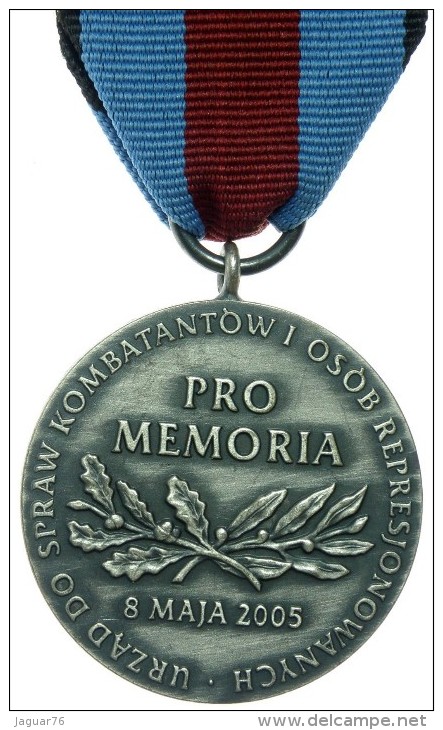 Poland Pro Memoria Medal Orginal + Doc - Andere & Zonder Classificatie