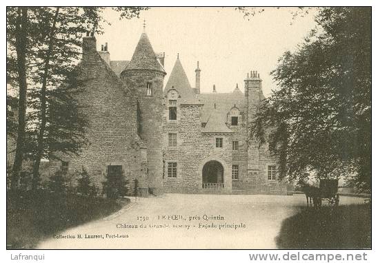 Cotes D Armor - Ref  B161- Le Foeil Pres De Quintin -chateau Du Grand Chesnay -facade Principale -carte Bon Etat - - Autres & Non Classés