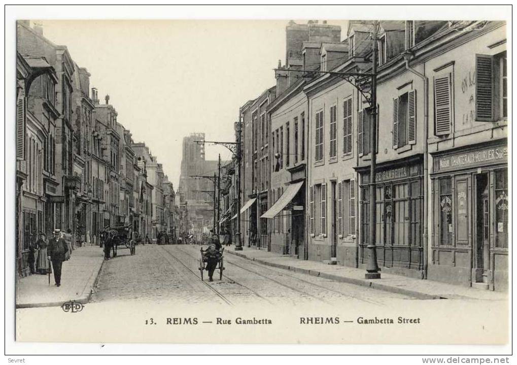 REIMS. - Rue Gambetta . - Reims