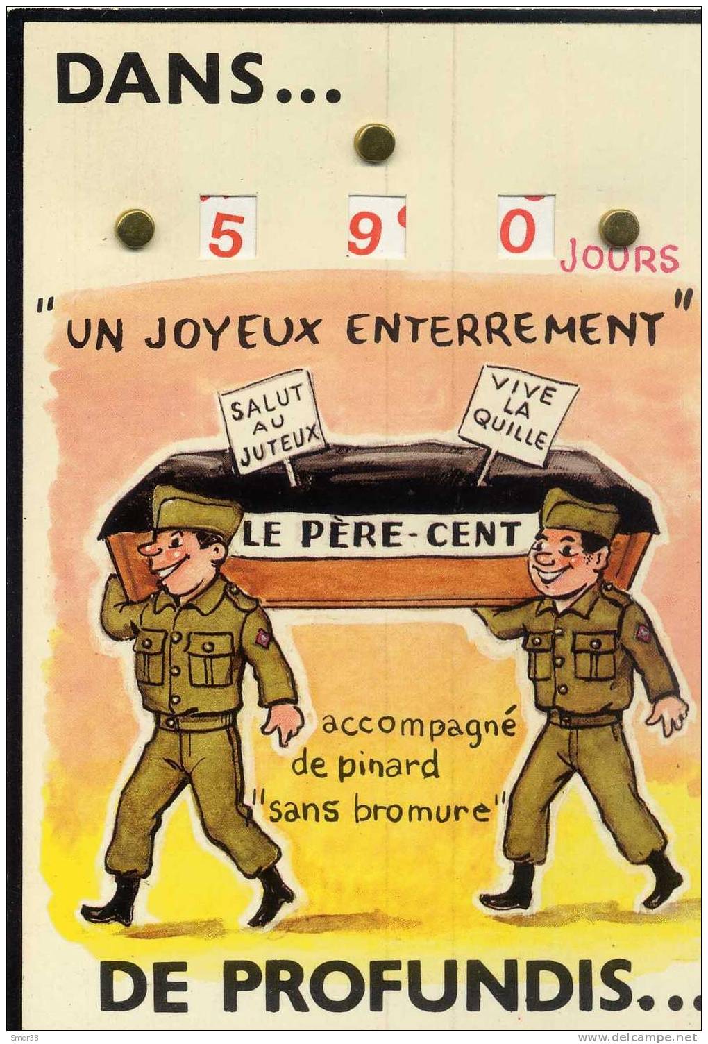 CPSM  Avec Roulettes Sur Le Coté....LE PERE CENT.... "un Joyeux Enterrement" - A Systèmes