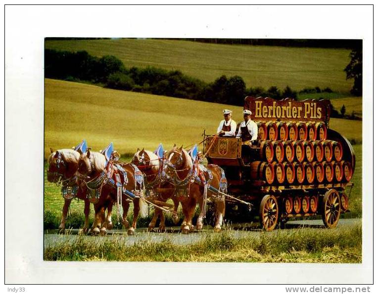 - CARTE PUB. DES BIERES HERFODER . BRASSERIES FELSENKELLER - Alcolici