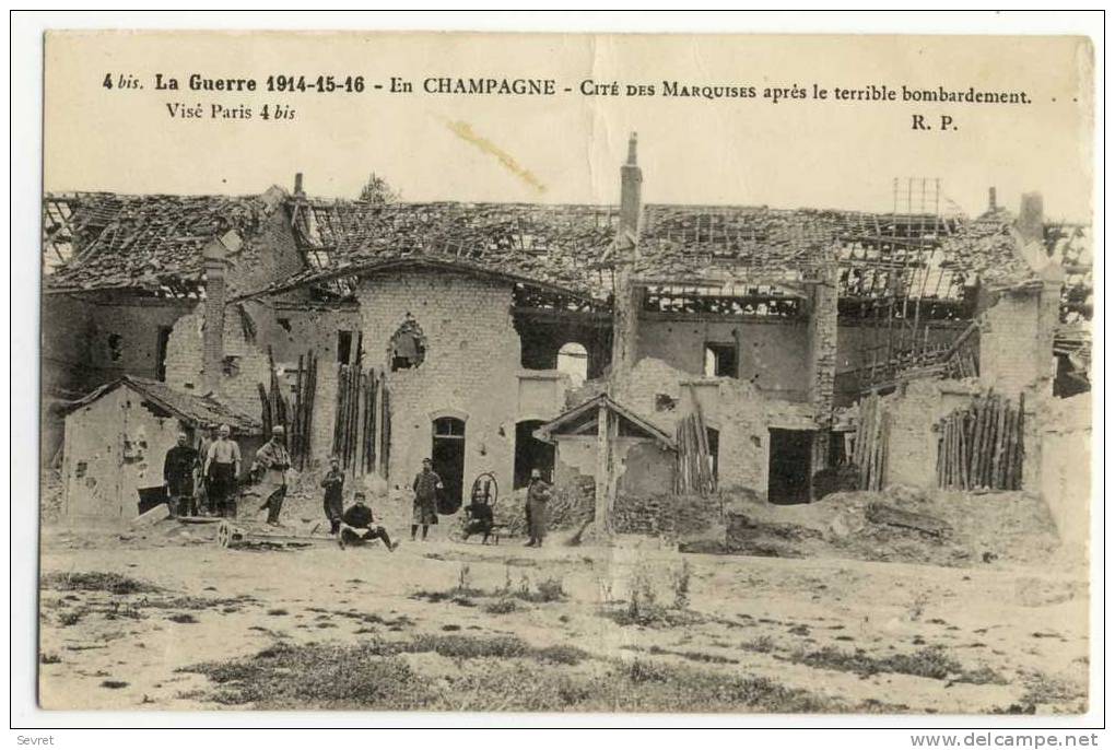 Cité Des Marquises Après Le Terrible Bombardement. - Other & Unclassified