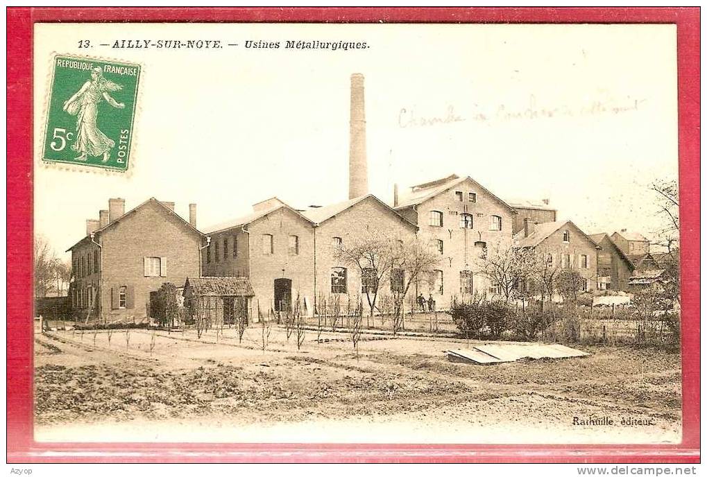 80 - AILLY SUR NOYE - USINES METALLURGIQUES - Ailly Sur Noye