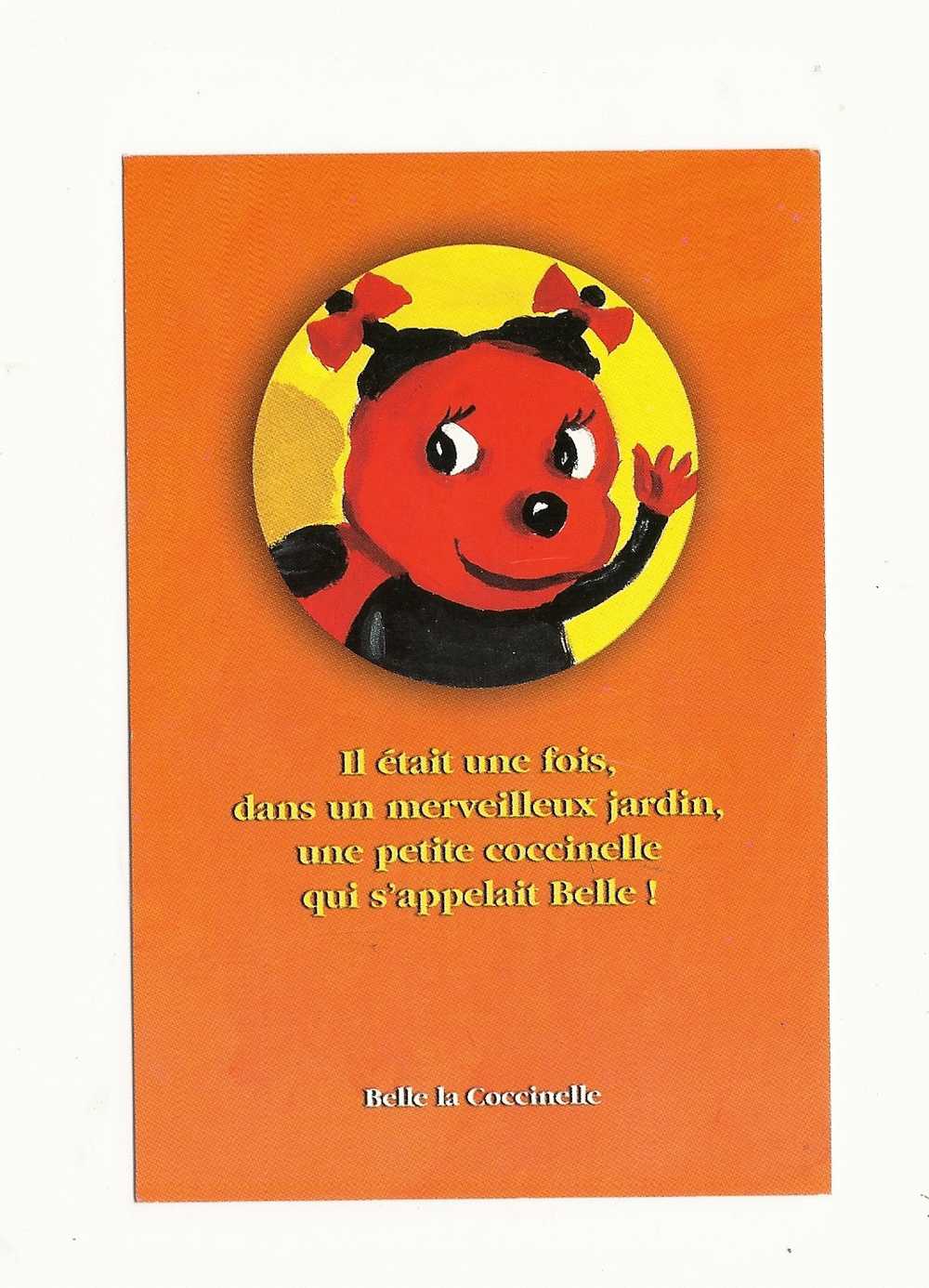 Cp, Bandes Dessinées, Belle La Coccinelle - Il était Une Fois, Dans Un Merveilleux Jardin,... - Comicfiguren