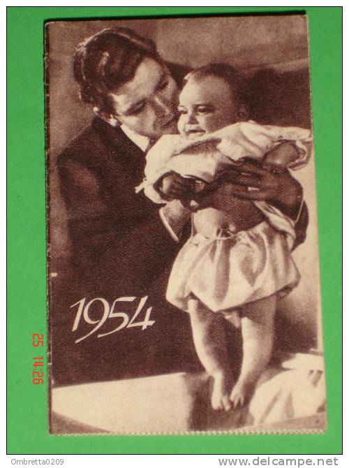 Calendarietto Anno 1954 - CAPPELLANI Del LAVORO Di GENOVA / Immacolata Concezione NS.LOURDES - Petit Format : 1941-60