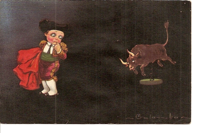 - Illusrateur COLOMBO - Torrero - Toeadore -enfant - Carte Neuve Dos Sale Et Feuillets Recollés - Colombo, E.