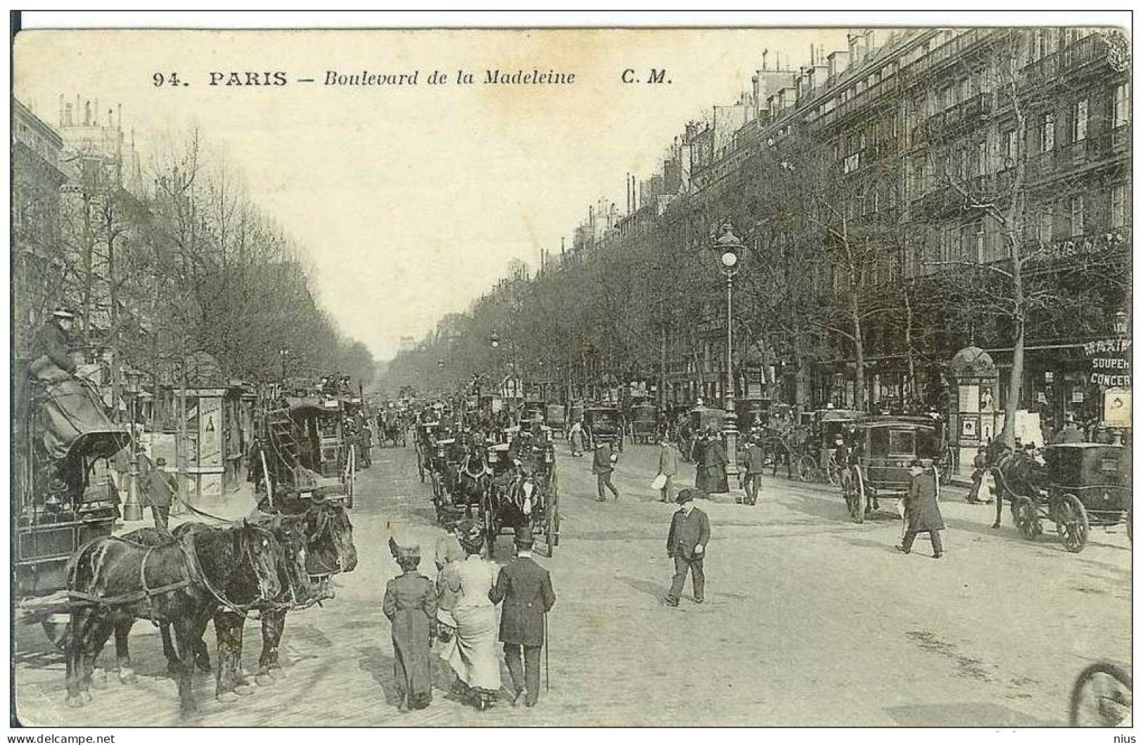 France Paris Transport Hors Horses Madeleine - Public Transport (surface)