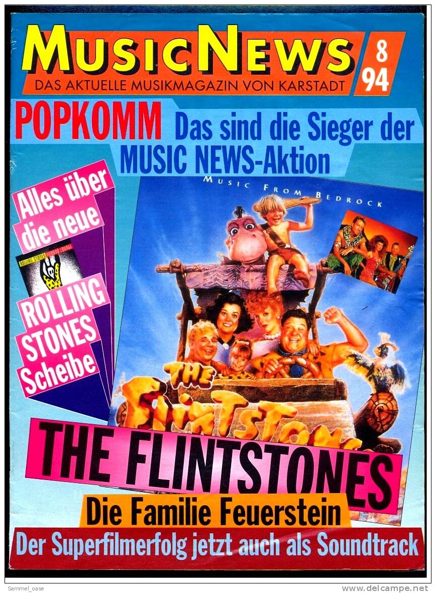 Altes Musikmagazin Musicnews  -  SEAL Im Interview  -  Die Rolling Stones  -  Von 1994 - Varia