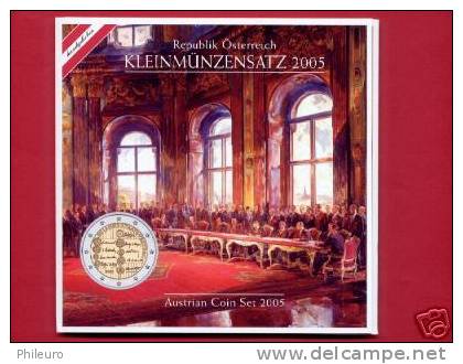 Autriche 2005: Coffret BU Des 8 Pièces - Austria