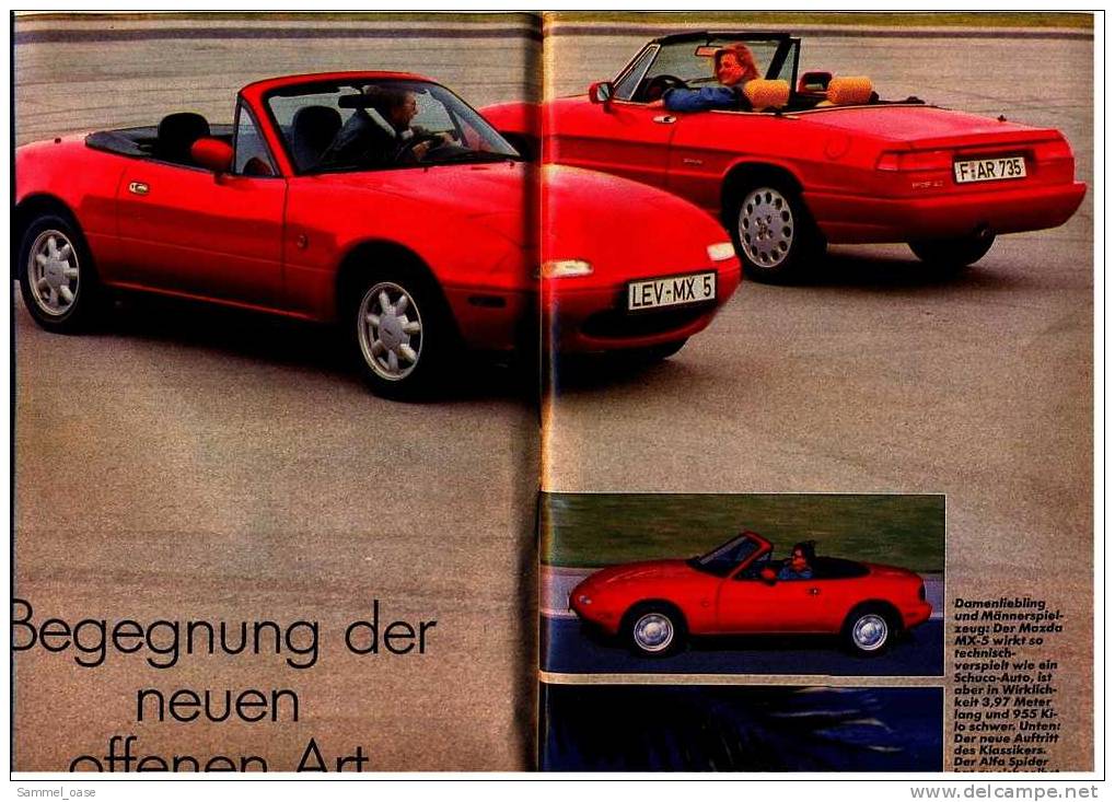 ADAC Motorwelt   4 / 1990  Mit :  Fahrbericht : Alfa Spider Und Mazda MX-5  -  Neu : Peugeot 604 Diesel - Auto & Verkehr