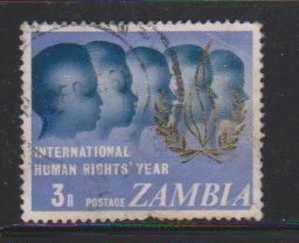 Zambia Used Hinged 1968,  Human Rights - Zambie (1965-...)